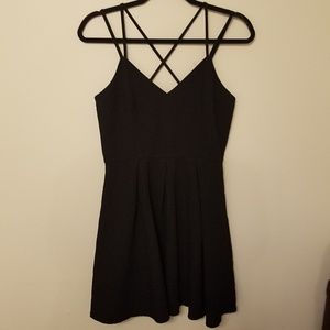 Lulu's Strappy Little Black Dress EUC Size L